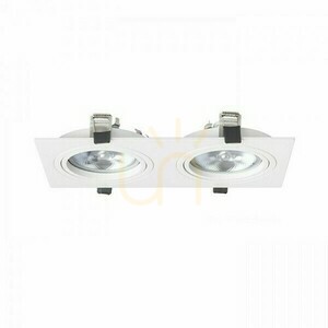 Pasadena G53 Sq Ii Vit 12 V 2x50 W infälld armatur. small 1