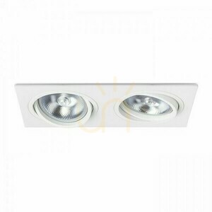 Pasadena G53 Sq Ii Vit 12 V 2x50 W infälld armatur. small 2