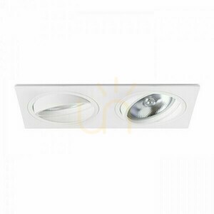Pasadena G53 Sq Ii Vit 12 V 2x50 W infälld armatur. small 3