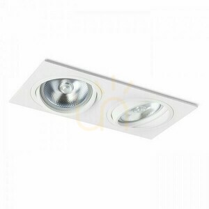 Pasadena G53 Sq Ii Vit 12 V 2x50 W infälld armatur. small 0