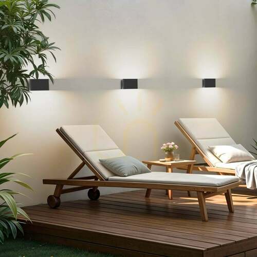 Kontrollera Utomhusvägglampa CHOIX 175 antracit LED 10 W IP54 3000 K R12691 Rendl