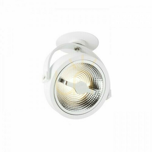 Kontrollera Kelly Led Dimm Utanpåliggande lampa med infälld sockel Vit 230 V 12 W 24° 3000 K