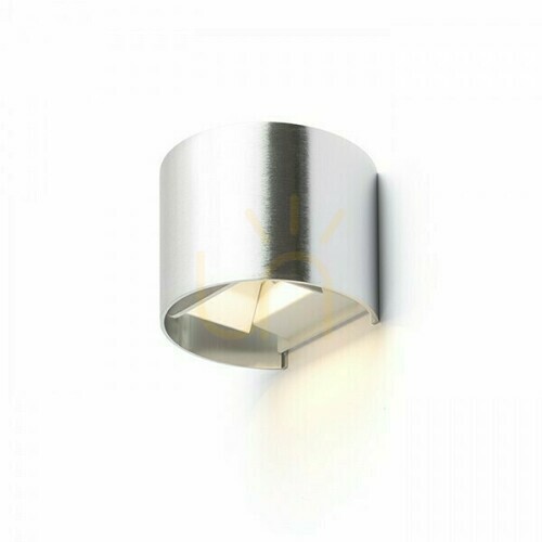 Kontrollera Tito R vägglampa för utomhusbruk Borstad aluminium 230 V Led 6 W Ip54 3000 K