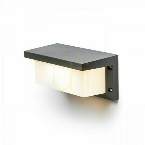 Kontrollera Rendl HIDE RC utomhusvägglampa antracit E27 15 W IP54