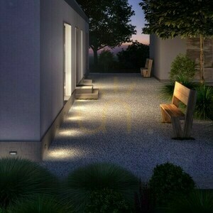 Gordiq L Antracit infälld utomhusarmatur 230 V Led 3 W Ip65 3000 K small 1