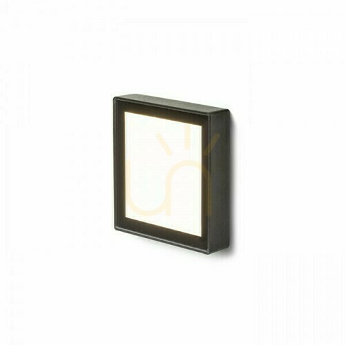 Kontrollera Dejavu Sq 9 Infälld utomhusarmatur Svart 230 V Led 3,5 W Ip65 3000 K