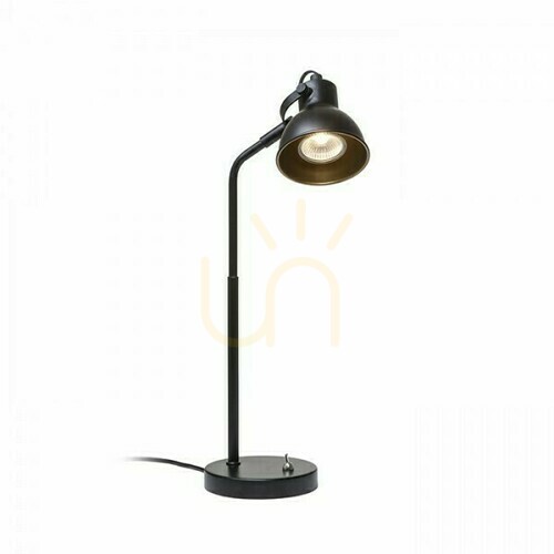 Kontrollera Rosita Bordslampa Svart/Guld 230 V Led Gu10 9 W.