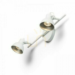 Rosita Ii vägglampa Vit/Silvergrå 230 V Led Gu10 2x9 W. small 1