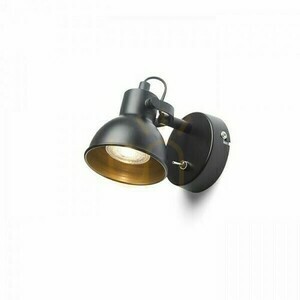 Rosita I vägglampa Svart/Guld 230 V Led Gu10 9 W. small 4