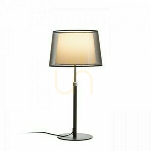 Rendl Esplanade transparent svartvit krom bordslampa E27 15 W R12484 small 1
