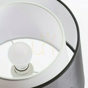 Rendl Esplanade transparent svartvit krom bordslampa E27 15 W R12484 small 3