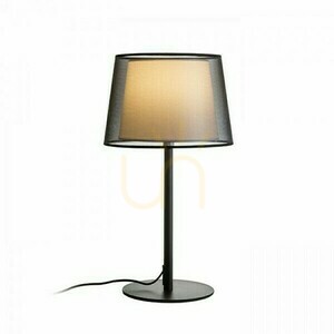 Rendl Esplanade transparent svartvit krom bordslampa E27 15 W R12484 small 0