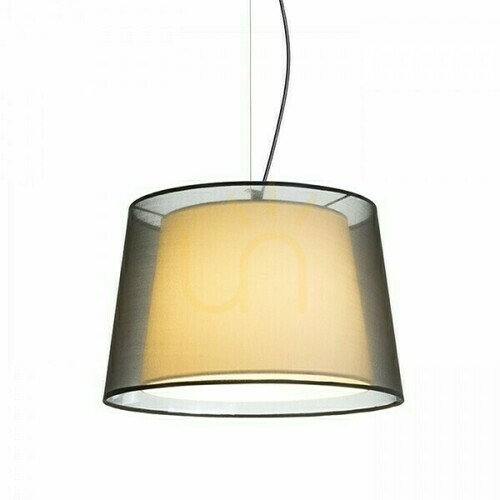 Kontrollera Esplanade Pendellampa Transparent Svart/Vit Krom 230 V E27 42 W.