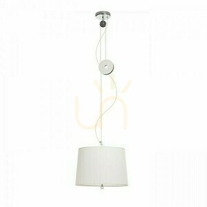 Levita Pendellampa Justerbar Vit Krom 230 V E27 42 W. small 3