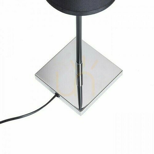 Kontrollera Lulu Bordslampa Svart Krom 230 V E27 28 W.