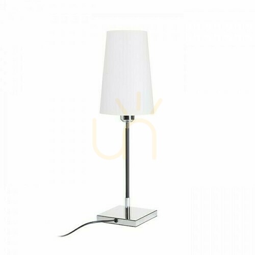 Kontrollera Rendl Lulu bordslampa vit/svart krom E27 8 W R12464