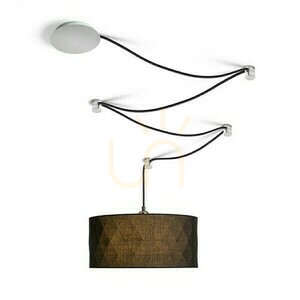 Rendl JAKARANDA 40 svart lampskärm i textil, max. 28 W small 2