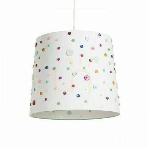 Kontrollera Lampskärm, lampskärm Delisa 35/30 Vita knappar Max. 28 W