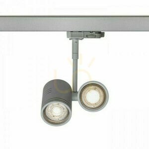 Beeba Ii Spotlight för 3-fas Silver Gray Rail 230 V Gu10 2x35 W. small 1