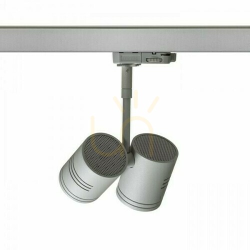 Kontrollera Beeba Ii Spotlight för 3-fas Silver Gray Rail 230 V Gu10 2x35 W.