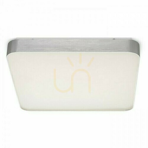 Kontrollera Mensa Sq 80 Plafond för tak Borstad aluminium 230 V Led 138 W 3000 K