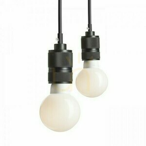 Rendl CINDY VI R12054 pendellampa, 6 x E27 max 15 W, takkopp ø14 cm, 2 m sladdar, svart small 3