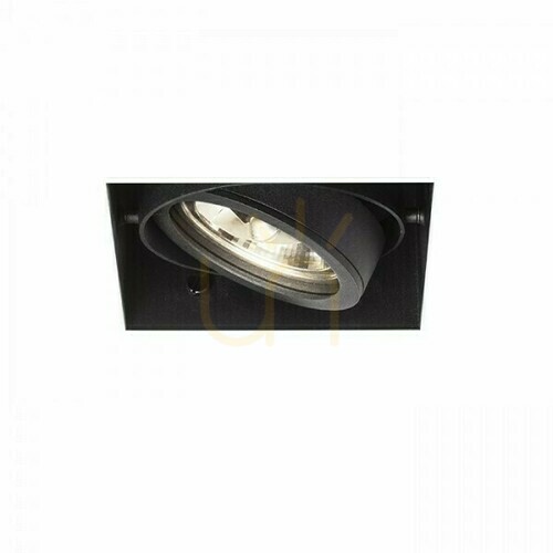 Kontrollera Electra I Black 12 V G53 50 W infälld armatur.