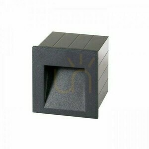 Infälld utomhusarmatur Tess Sq Antracit 230 V Led 3 W Ip54 3000 K small 1