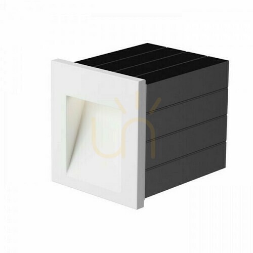 Kontrollera Infälld utomhusarmatur Tess Sq Vit 230 V Led 3 W Ip54 3000 K