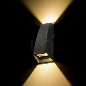 Utomhus Vägglampa Pia wall Antracit 230 V Led 2x3 W Ip54 3000 K small 2