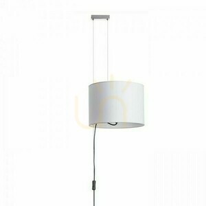 Broadway Pendellampa Justerbar Vit Krom 230 V E27 42 W. small 1