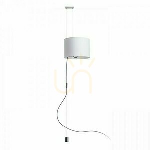 Broadway Pendellampa Justerbar Vit Krom 230 V E27 42 W. small 0