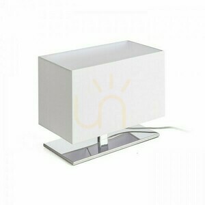 Plaza S Bordslampa Vit Krom 230 V E27 42 W. small 0