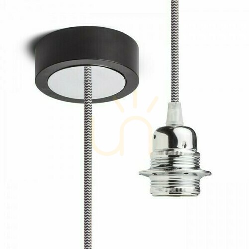 Kontrollera Pendelsats HEX Rendl BB+B/WC+CHF+CHC1 svart E27 max. 15 W