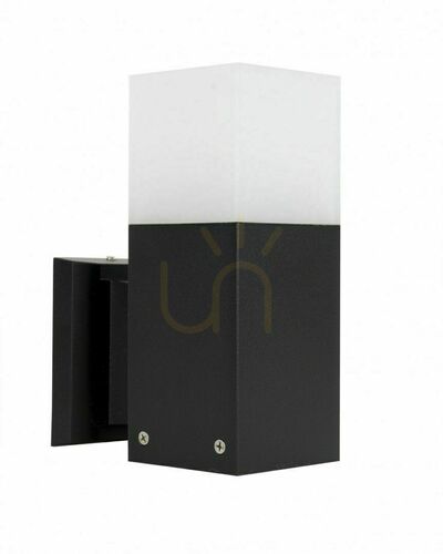 Kontrollera Utomhusvägglampa SU-MA Cube svart aluminium 20W CB-K BL
