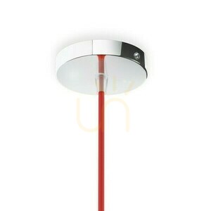 Upphängningsset för lampskärm Rendl ELISA R11875 krom, röd kabel, E27 small 1