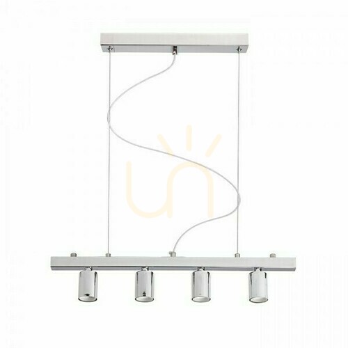 Kontrollera Lampskärm, Lampskärm Rallong Iv Pendel Sockel Krom 230 V E27 4x42 W.