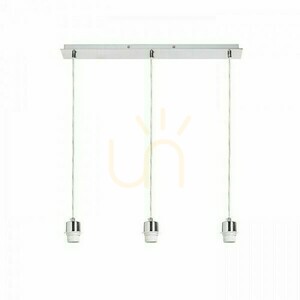 Lampskärm, Lampskärm More 60 Takpendel Sockel Krom 230 V E27 3x42 W. small 0