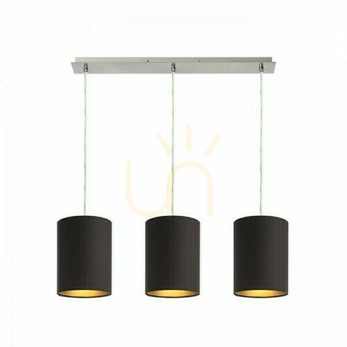 Kontrollera Lampskärm, Lampskärm More 60 Takpendel Sockel Nickel Matt 230 V E27 3x42 W.