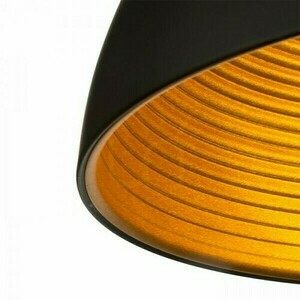 Carissima 40 matt svart/guld taklampa 230 V E27 42 W. small 1