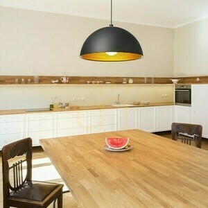 Carissima 40 matt svart/guld taklampa 230 V E27 42 W. small 2