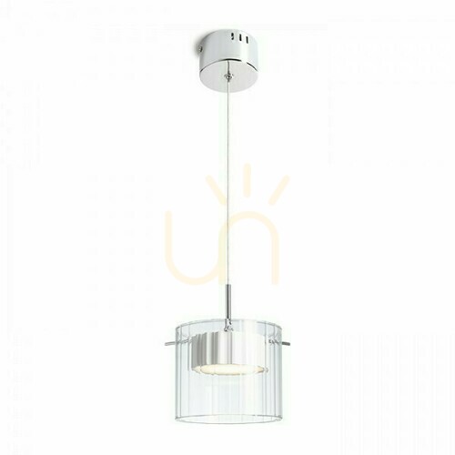 Kontrollera Estra I Vit transparent glaspendellampa 230 V Led 5 W 3000 K