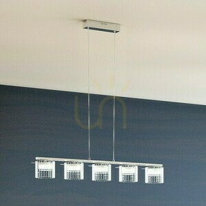 Estra V Vit Transparent Glas Pendellampa 230 Led 5x5 W 3000 K small 3