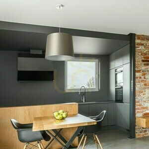 Skärm, Lampskärm Aspro 40/30 Monaco Duvgrå/Silver Pvc Max. 23 W small 1