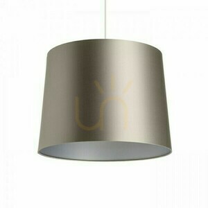 Skärm, Lampskärm Aspro 40/30 Monaco Duvgrå/Silver Pvc Max. 23 W small 0