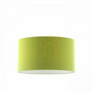 Lampskärm Rendl RON 55/30 R11566 – limegrön chintz, vit PVC, E27 small 0