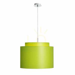 Rendl DOUBLE 40/30 lampskärm R11563, limegrön chintz, vit PVC, Ø40 cm small 6