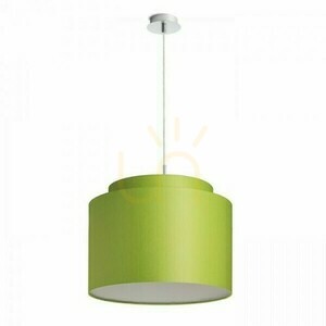Rendl DOUBLE 40/30 lampskärm R11563, limegrön chintz, vit PVC, Ø40 cm small 4