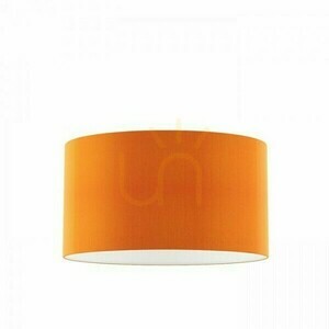 Skärmar, lampskärmar Ron 55/30 Chintz Orange/Vit Pvc Max. 23 W small 0