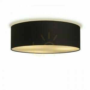 Skärmar, lampskärmar Ron 60/19 Polycotton Svart/Kopparfolie Max. 23 W small 2